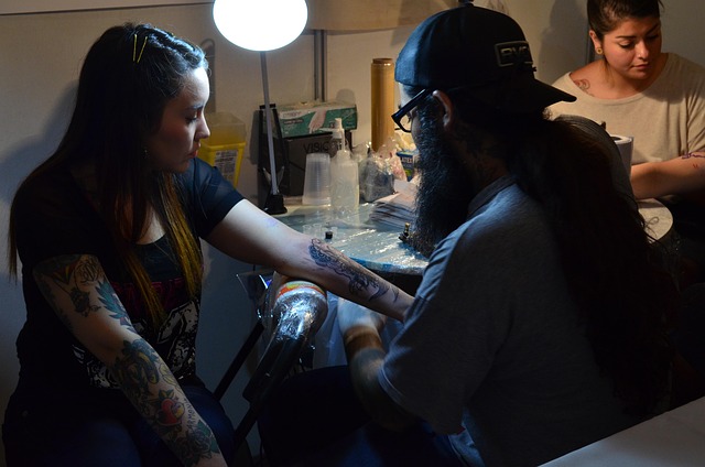 illustrative tattoo with balanced shading and clean composition on upper arm